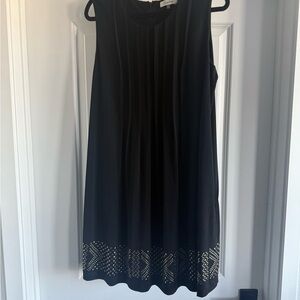 Calvin Klein Black Dress with Gold Accents